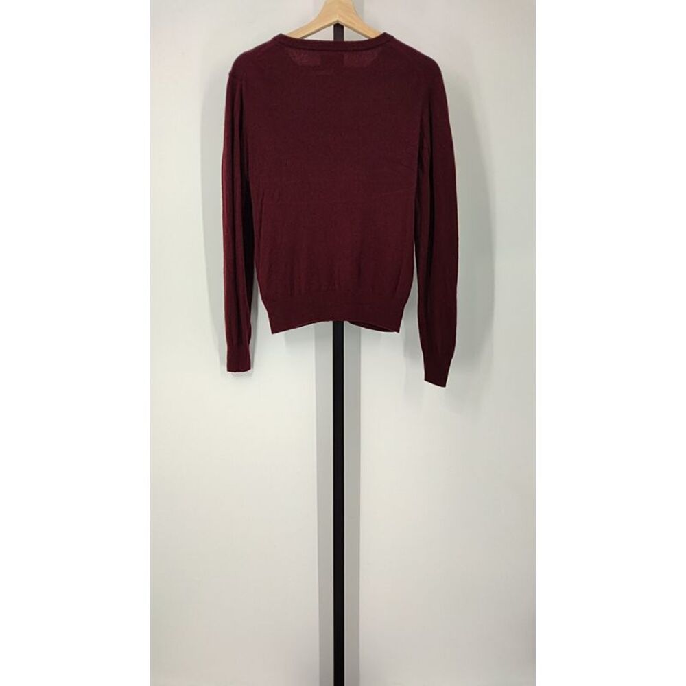 Quince Men's Crewneck Sweater in Burgundy - Picture 2 of 3